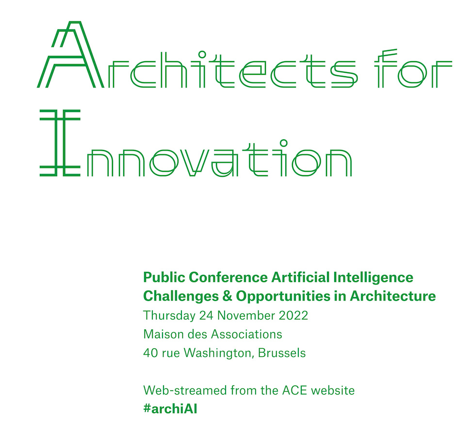 Βίντεο του Συνεδρίου για την Τεχνητή Νοημοσύνη στην Αρχιτεκτονική, από το Συμβούλιο Αρχιτεκτόνων της Ευρώπης (ACE)