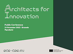 Συνέδριο για την Τεχνητή Νοημοσύνη στην Αρχιτεκτονική από το Συμβούλιο Αρχιτεκτόνων της Ευρώπης (ACE), 24 Νοεμβρίου 2022 | Βρυξέλλες και Online