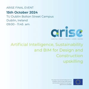 ARISE conference Artificial Intelligence Sustainability BIM