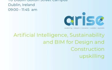 ARISE conference Artificial Intelligence Sustainability BIM