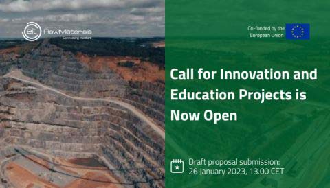 Άνοιξε η πρόσκληση του EIT RawMaterials για έργα καινοτομίας και εκπαίδευσης. Υποβολή σχεδίων προτάσεων έως 26/01/2023