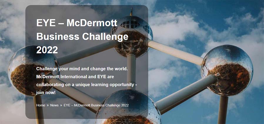 Διαγωνισμός Business Challenge 2022 από European Young Engineers (EYE) και McDermott