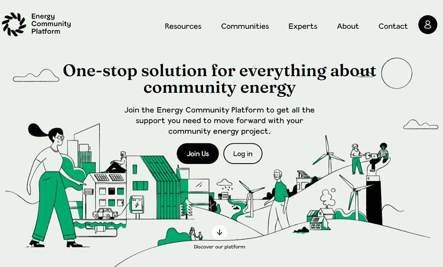 Πλατφόρμα Ενεργειακής Κοινότητας: ένας νέος δικτυακός τόπος συγκεντρώνει εργαλεία και πόρους για να βοηθήσει τις Ενεργειακές Κοινότητες να προχωρήσουν μπροστά