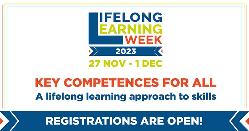 Εβδομάδα Δια Βίου Μάθησης, 27 Νοεμβρίου έως 1η Δεκεμβρίου 2023, στο Ευρωπαϊκό Κοινοβούλιο