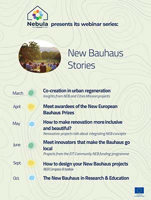 New Bauhaus Stories. Σειρά διαδικτυακών σεμιναρίων για το Νέο Ευρωπαϊκό Bauhaus σε προγράμματα ανάπλασης