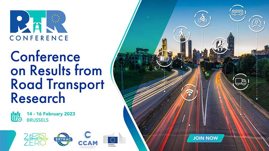 Συνέδριο αποτελεσμάτων έρευνας για τις Οδικές Μεταφορές (RTRConference) 14-16 Φεβ. 2023 | Βρυξέλλες