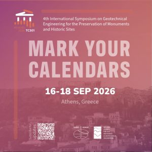 TC301 International Symposium: Προστασία της Πολιτιστικής Κληρονομιάς για Μηχανικούς