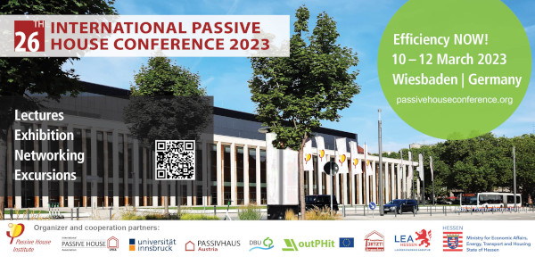 26ο Διεθνές Συνέδριο για τα Παθητικά Κτίρια, 10-12 Μαρτίου 2023 | Βισμπάντεν, Γερμανία