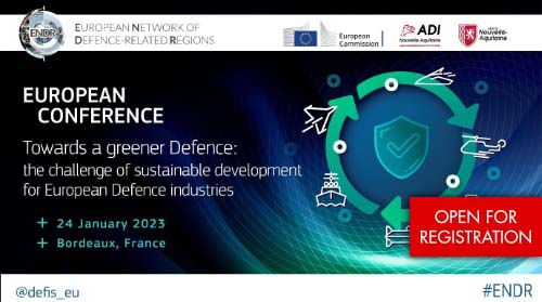 Συνέδριο: Προς μια πιο πράσινη άμυνα: η πρόκληση της βιώσιμης ανάπτυξης για τις ευρωπαϊκές αμυντικές βιομηχανίες, 24/1/2023 | Μπορντό