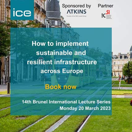 Webinar: 14th Brunel International Lecture Series, από το Ινστιτούτο Πολιτικής Μηχανικής και τον Διεθνή Συνασπισμό για τη Βιώσιμη Υποδομή