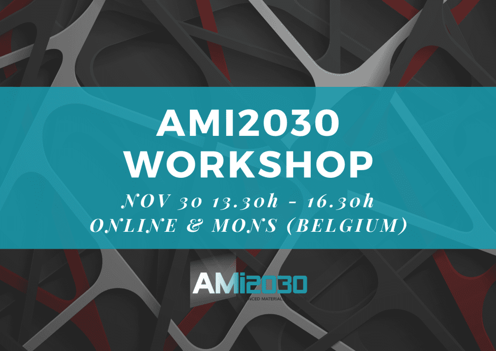 Εργαστήριο για προηγμένα υλικά, AMI2030 Workshop, 30 Νοεμβρίου 2022 | Mons, Βέλγιο & online