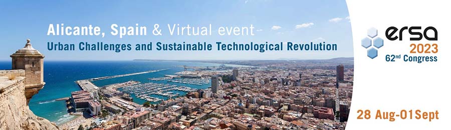 Πρόσκληση υποβολής περιλήψεων για το 62ο συνέδριο ERSA2023, για τις προκλήσεις και τη βιώσιμη τεχνολογική επανάσταση στο αστικό περιβάλλον